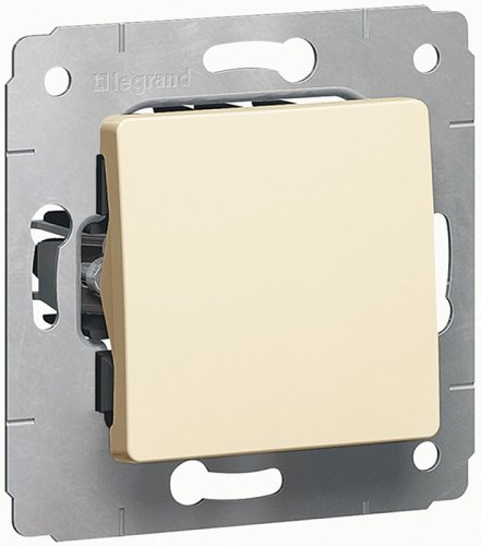 Выключатель без рамки Legrand Legrand Cariva 1-кл. IP44 слоновая кость картинка